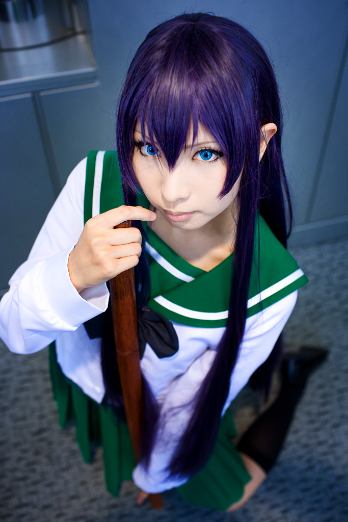 [Cosplay] 2013.04.09 游戏美女丝袜套图 Sexy Saeko Busujima